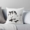 Cartoon Ghosts Throw Pillow Official Ghostemane  Merch