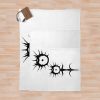 Ghostemane Logo Throw Blanket Official Ghostemane  Merch