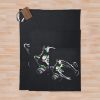 Ondoyance  Ghostemane White Glitch Throw Blanket Official Ghostemane  Merch