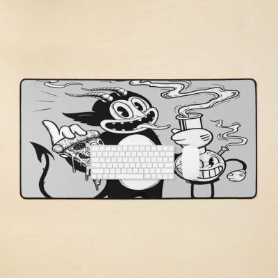 The Devil (Munchies) - Ghostemane X Cuphead Mouse Pad Official Ghostemane  Merch