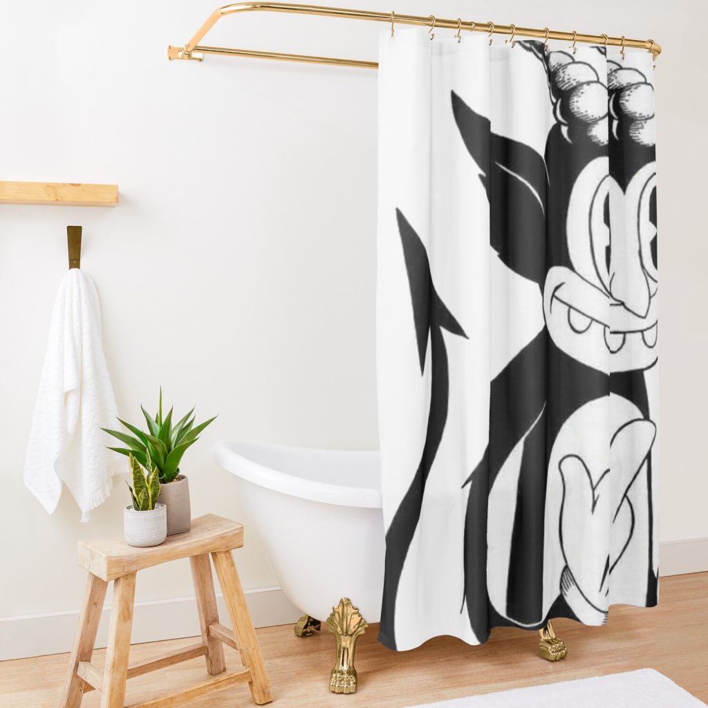 Felix Cartoon Ghostemane Aesthetic Shower Curtain Official Ghostemane  Merch