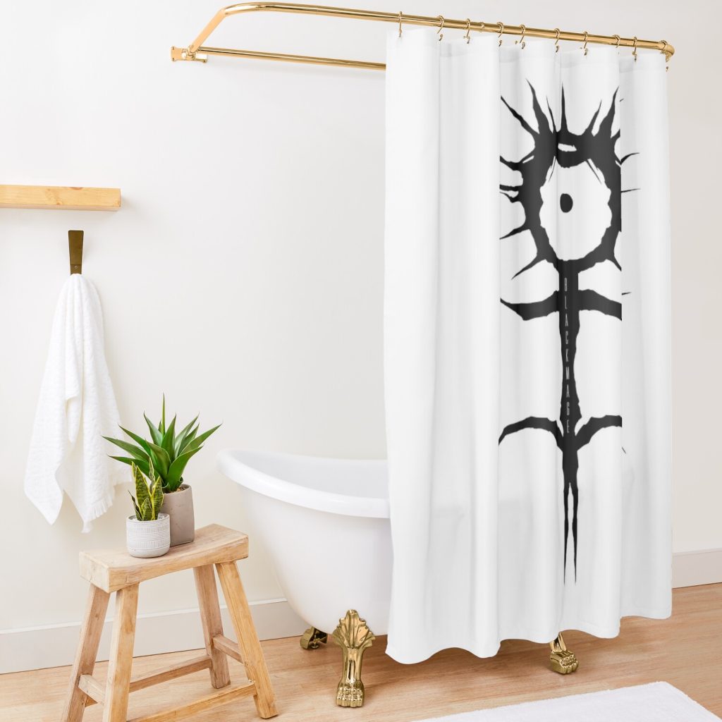 Ghostemane Logo Shower Curtain Official Ghostemane  Merch