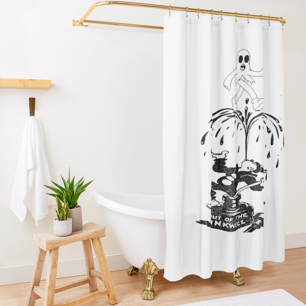 Koko The Clown, Ghost Mane, Ghostemane, 2022 Shower Curtain Official Ghostemane  Merch